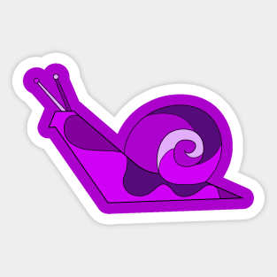 Plum Snail Boy Brian Sticker